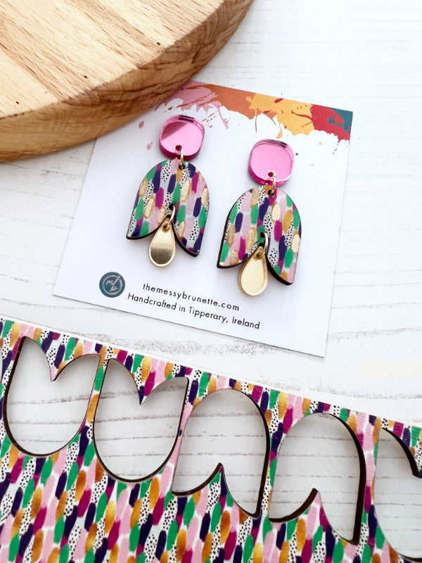 Brushstroke Petal Earrings