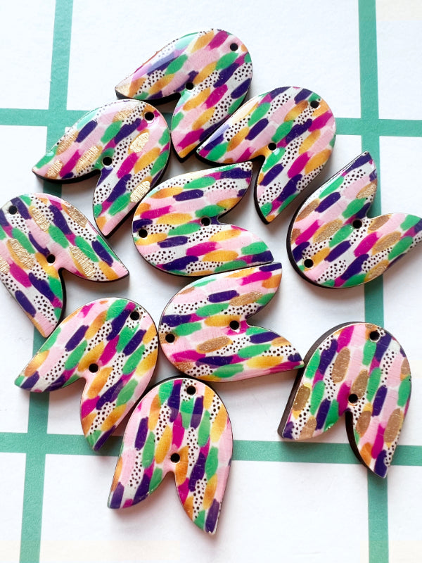 Brushstroke Petal Earrings