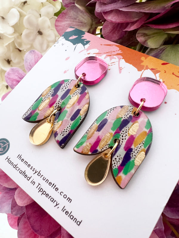 Brushstroke Petal Earrings