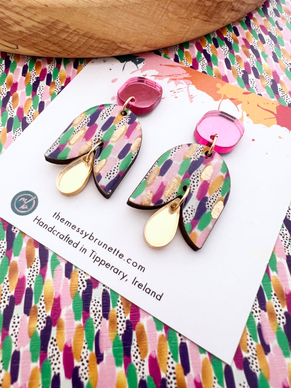 Brushstroke Petal Earrings