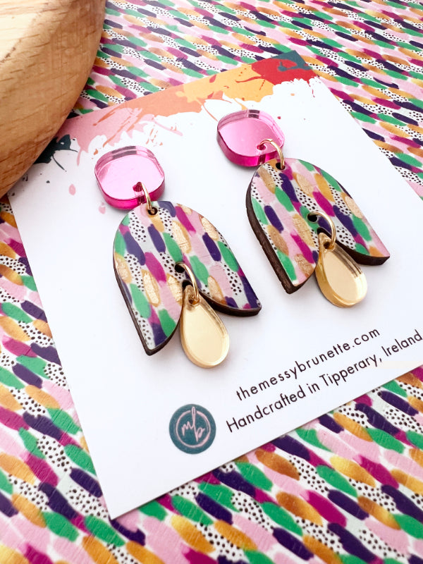 Brushstroke Petal Earrings