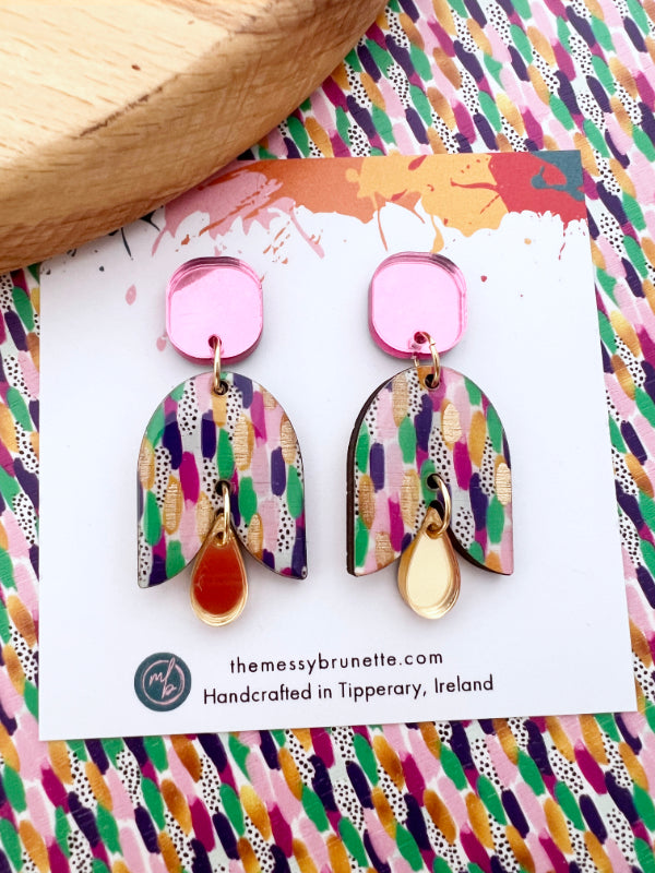 Brushstroke Petal Earrings