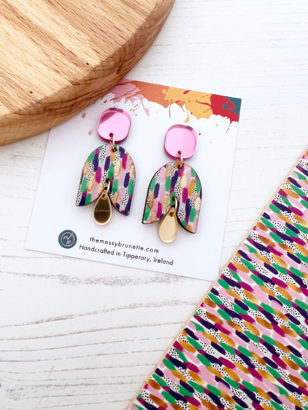 Brushstroke Petal Earrings