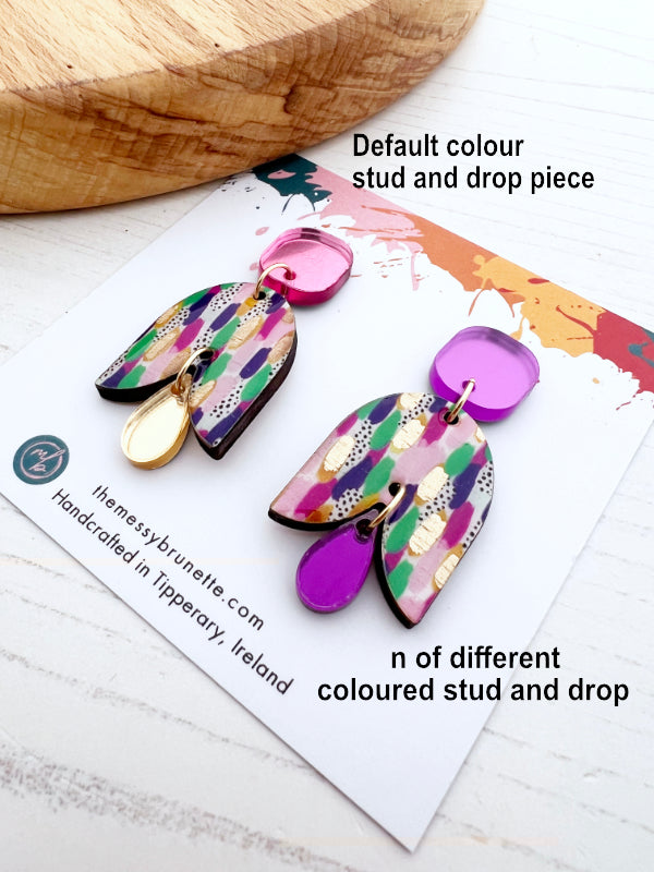 Brushstroke Petal Earrings