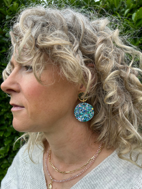 Sparkly Disco Dot Earrings in 3 New Colourways