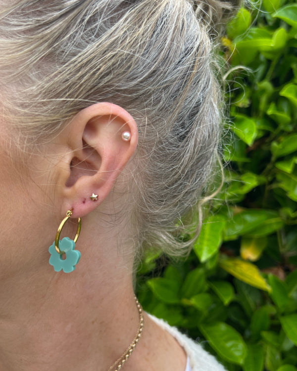Blossom Hoop Earrings earrings The Messy Brunette