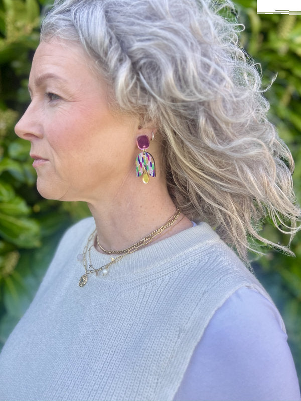 Brushstroke Petal Earrings