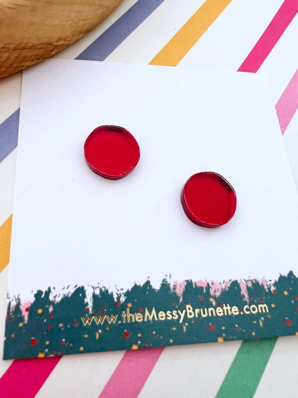 Colour Pop Stud Earrings | 8 Colours