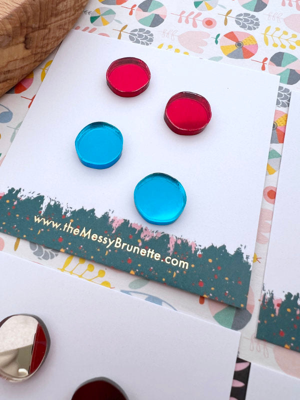 Colour Pop Stud Earrings | 8 Colours
