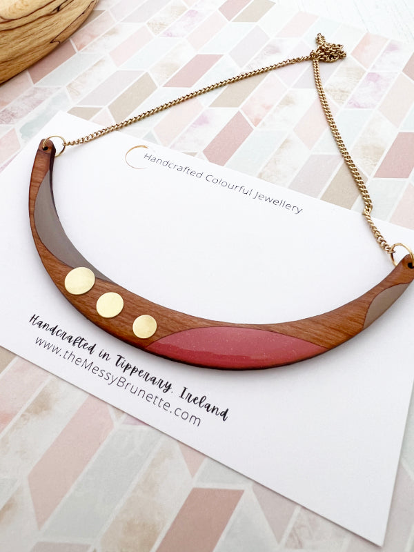Colour Block Choker Style Necklaces in 2 Colourways