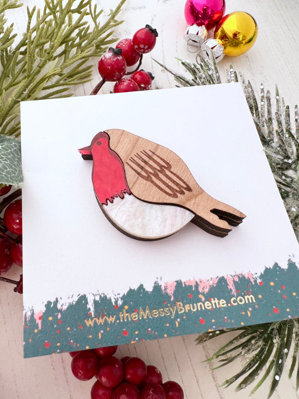 Robin Redbreast Brooch