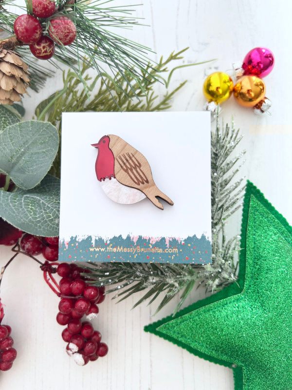 Robin Redbreast Brooch