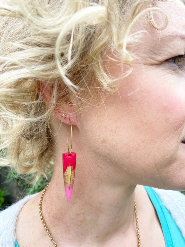 Hoops Earrings Pair of 30mm Hoops The Messy Brunette