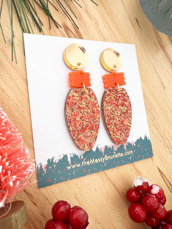 Christmas Light Bulb Earrings