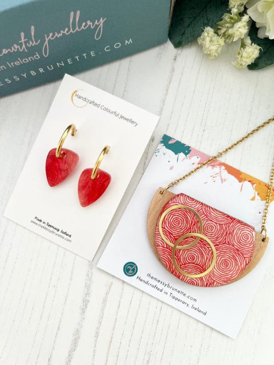 Strawberries & Cream Jewellery Gift Set Jewelry Sets The Messy Brunette