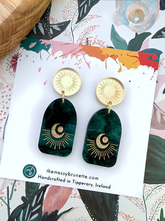 lestial Sun Moon Earrings in 2 Styles