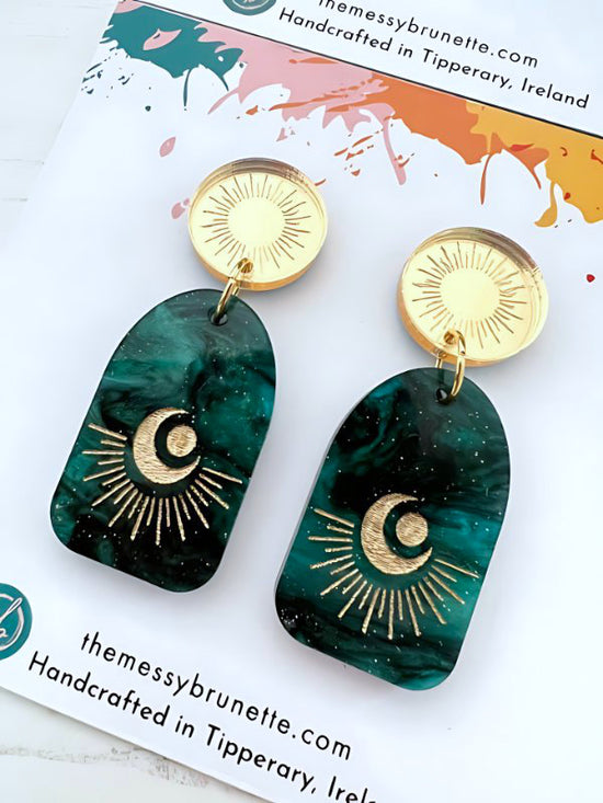 lestial Sun Moon Earrings in 2 Styles