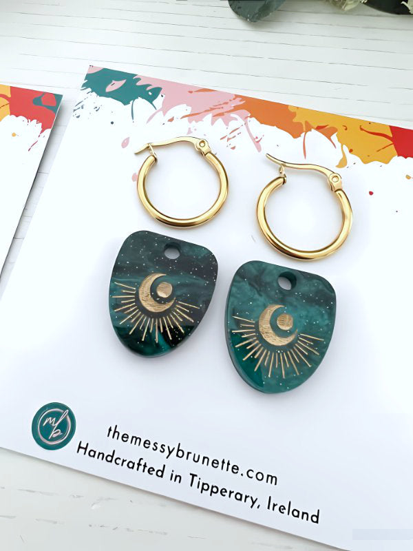 lestial Sun Moon Earrings in 2 Styles