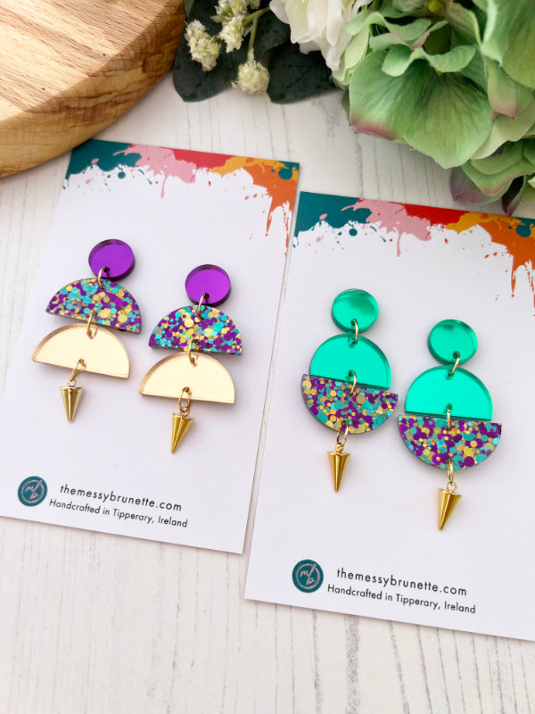 Confetti earrings clearance