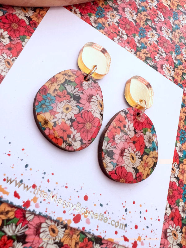 Forever Bloom Floral Drop Earrings