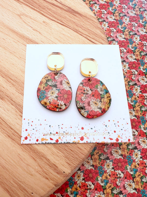 Forever Bloom Floral Drop Earrings