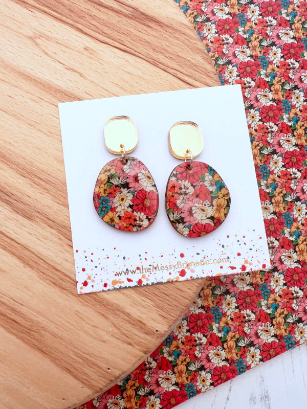 Forever Bloom Floral Drop Earrings