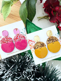 Limited Edition Glitter Bomb Dangle Earrings | 2 Colours