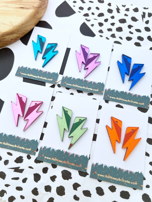  Bolt Hoops Earrings in 6 colours