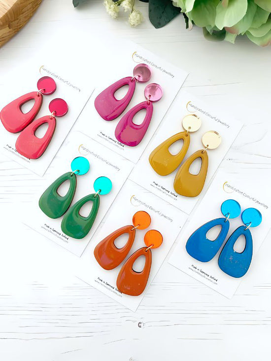 Colour Pop Drop Earrings in 6 Colours