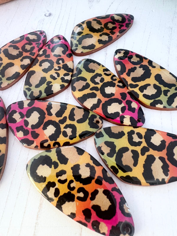 Animal Print Drop Earrings in 2 Styles