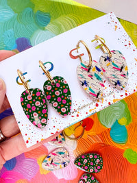 Colourful Hoop Earrings in 2 Styles | Limited Edition
