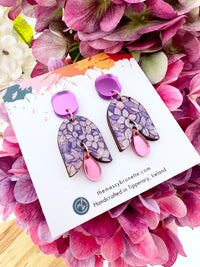 Hydrangea Flower Earrings