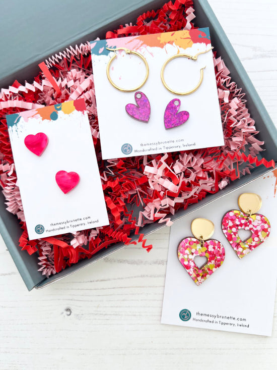 Love Heart Earrings | Jewellery Gift Set