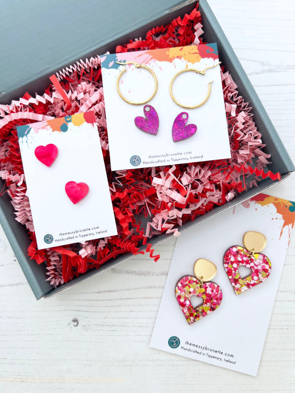 Love Heart Earrings | Jewellery Gift Set