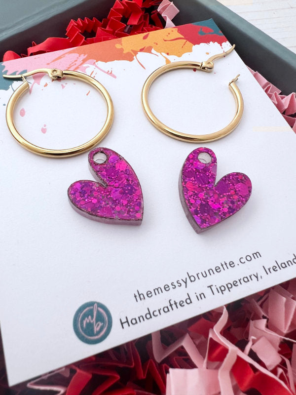 Love Heart Earrings | Jewellery Gift Set