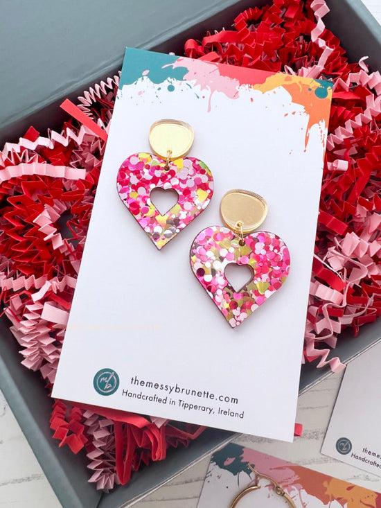 Love Heart Earrings | Jewellery Gift Set