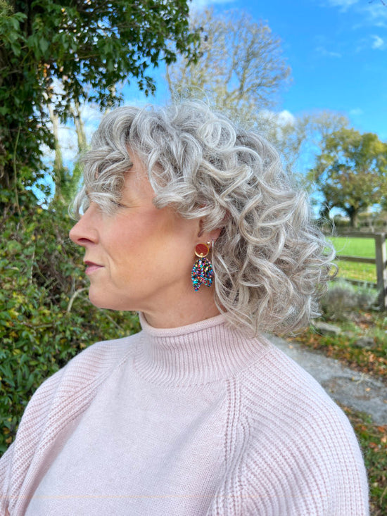 Party Multi Colour Sparkle Earrings