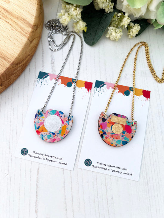 Small Mosaic Necklaces in 2 Styles