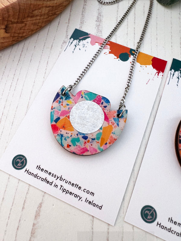Small Mosaic Necklaces in 2 Styles