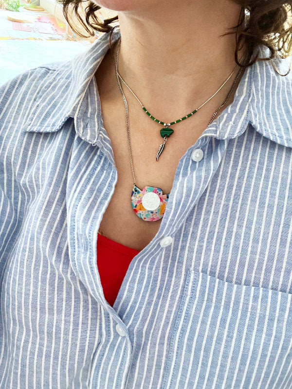 Small Mosaic Necklaces in 2 Styles