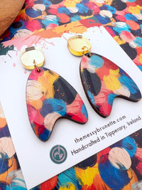 Paint Splash Funky Earring Drops