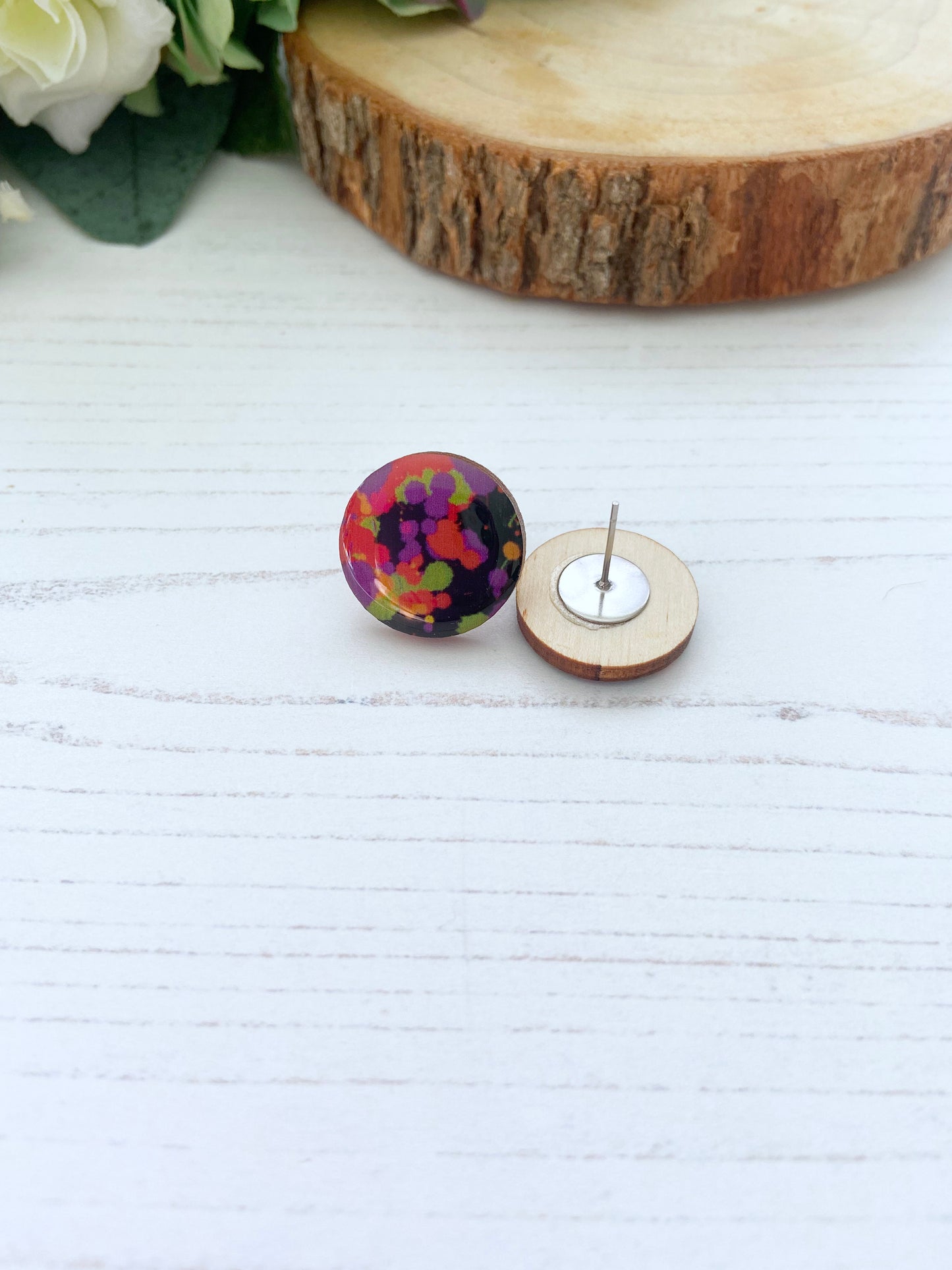 Large wood studs on a table