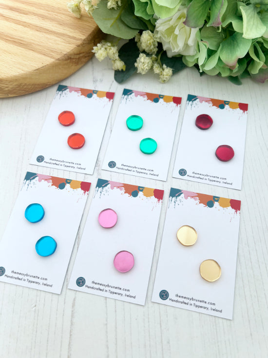 Colour Pop Stud Earrings in 6 Colours