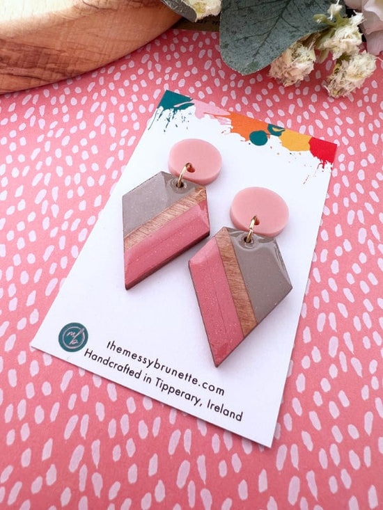 Load image into Gallery viewer, Colour Block Earrings in 3 Styles
