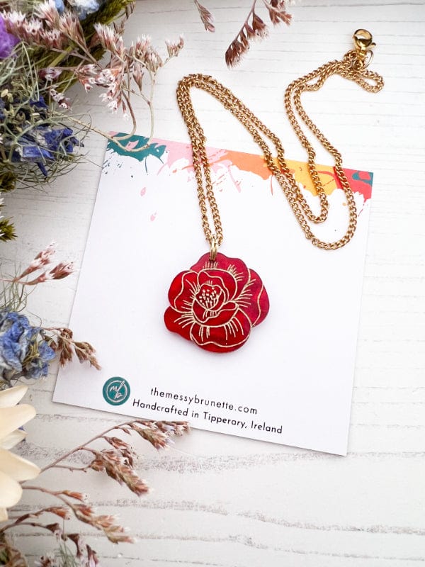 Rose Necklace necklace The Messy Brunette