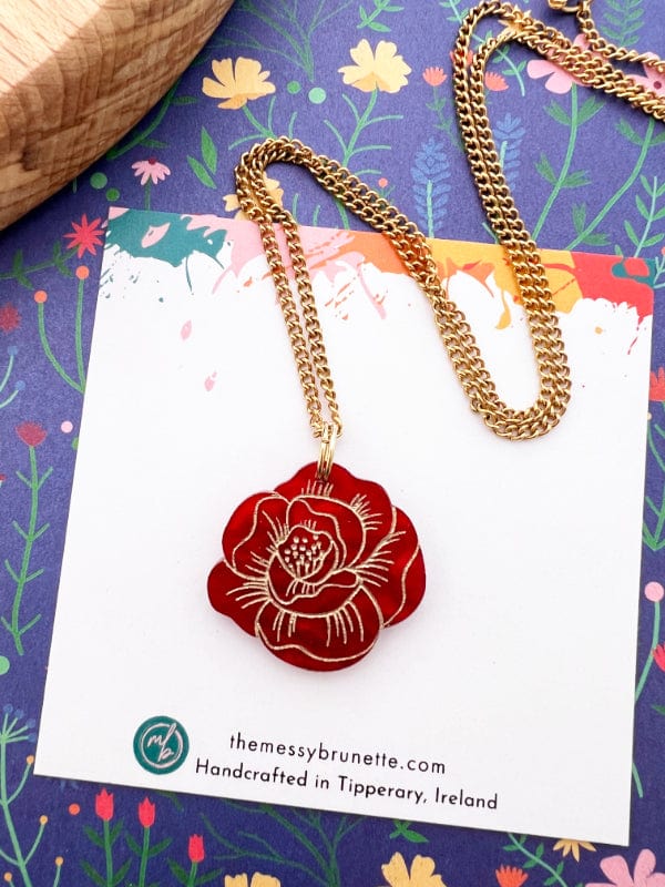 Rose Necklace necklace The Messy Brunette