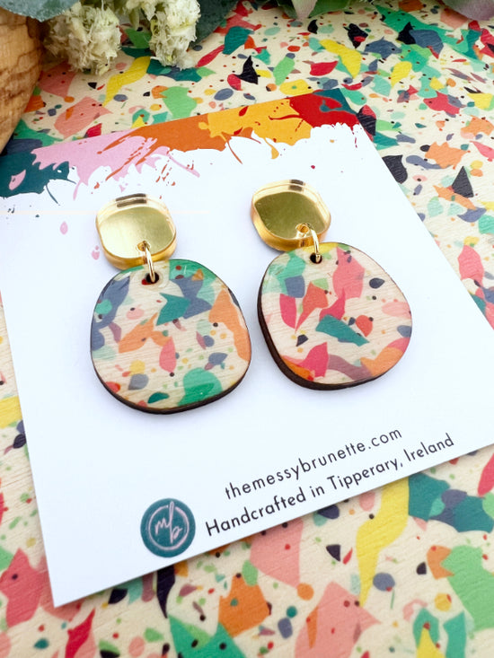 Terrazzo Earrings in 2 Styles