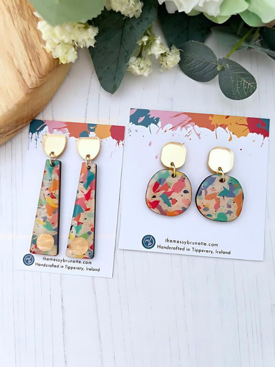 Terrazzo Earrings in 2 Styles