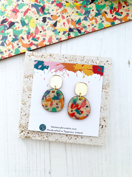 Terrazzo Earrings in 2 Styles