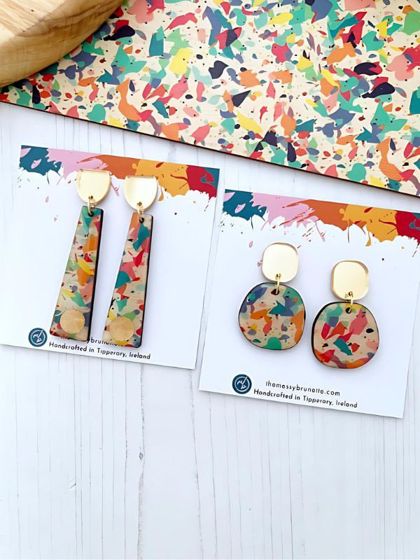 Terrazzo Earrings in 2 Styles